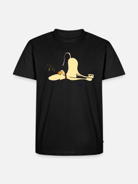 Greyhound - just sleeping - Men's Premium Organic T-Shirt - black