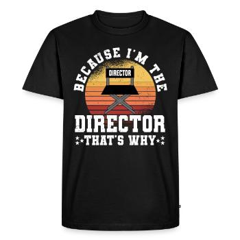 Director Filmmaker Feature Film Film - Men's Premium Organic T-Shirt - black - Front - Nico (187cm)