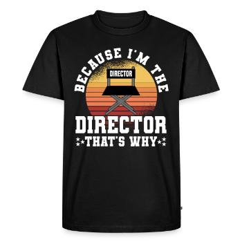 Director Filmmaker Feature Film Film - Men's Premium Organic T-Shirt - black - Front - Nico (187cm)