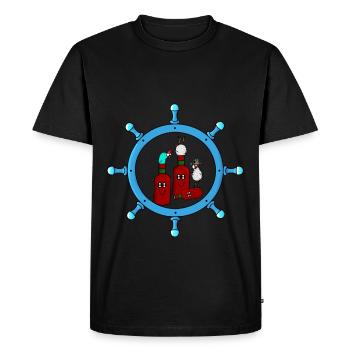 Maritim Seemann Chicken Beer Party Volant - T-shirt Premium bio Homme - noir - Devant - Nico (187cm)