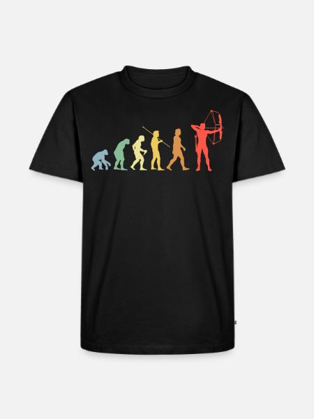 Bow Evolution Archer rétro-tir à l’arc - T-shirt Premium bio Homme - noir