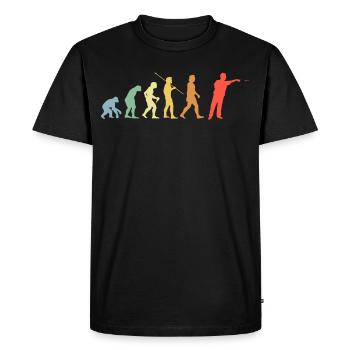 Dart Evolution Retro Darts Joueur de fléchettes - T-shirt Premium bio Homme - noir - Devant - Nico (187cm)