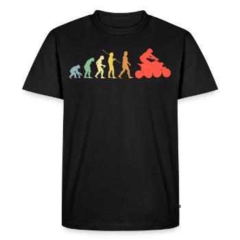Quad Evolution Retro Miniquad Quad Rider - T-shirt Premium bio Homme - noir - Devant - Nico (187cm)