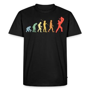 Dancing Evolution Retro Dance Sport Dancer - Men's Premium Organic T-Shirt - black - Front - Nico (187cm)
