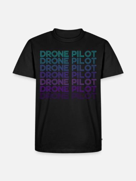Drone Pilot Quadcopter RC Retro - Men's Premium Organic T-Shirt - black