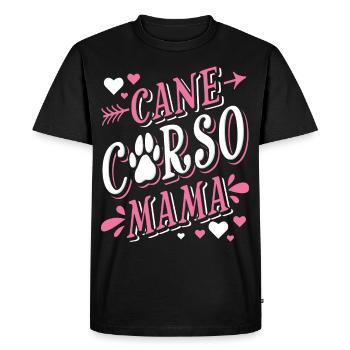 Cane Corso Mama Dogue Italien - T-shirt Premium bio Homme - noir - Devant - Nico (187cm)