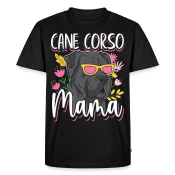 Cane Corso Mama Dogue Italien - T-shirt Premium bio Homme - noir - Devant - Nico (187cm)