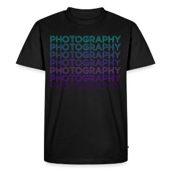 Photography Photographer Camera Retro - Men's Premium Organic T-Shirt - black - Front - Nico (187cm)