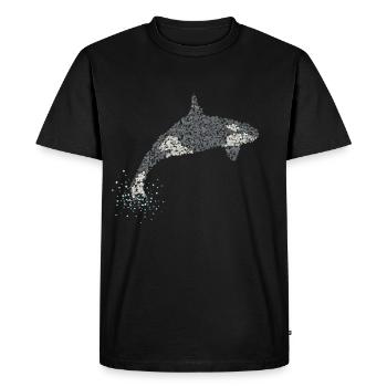 Orca Orca Killer Whale Killer Whales - Men's Premium Organic T-Shirt - black - Front - Nico (187cm)