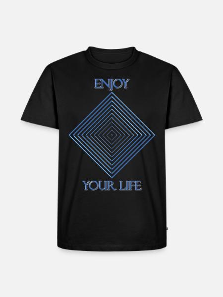 Enjoy Your Life - Men's Premium Organic T-Shirt - black
