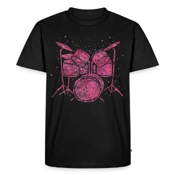 Batterie Batteur Batterie - T-shirt Premium bio Homme - noir - Devant - Nico (187cm)