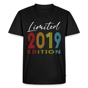 Édition limitée 2019 - T-shirt Premium bio Homme - noir - Devant - Nico (187cm)