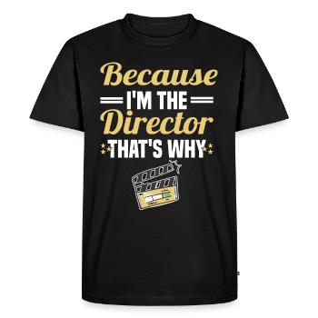 Director Filmmaker Feature Film Film - Men's Premium Organic T-Shirt - black - Front - Nico (187cm)