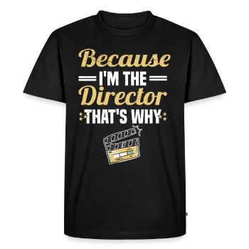 Director Filmmaker Feature Film Film - Men's Premium Organic T-Shirt - black - Front - Nico (187cm)