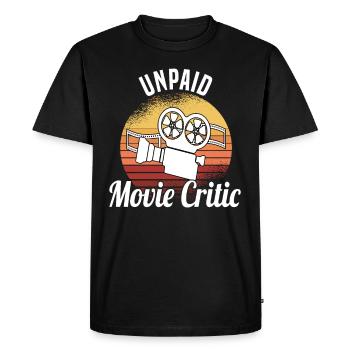 Critique de film Critique de film Long métrage - T-shirt Premium bio Homme - noir - Devant - Nico (187cm)