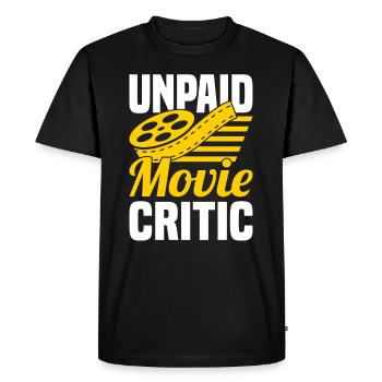 Critique de film Critique de film Long métrage - T-shirt Premium bio Homme - noir - Devant - Nico (187cm)