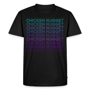 Nugget de poulet Rétro - T-shirt Premium bio Homme - noir - Devant - Nico (187cm)
