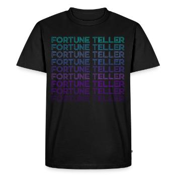 Diseuse de bonne aventure Boule de cristal Rétro - T-shirt Premium bio Homme - noir - Devant - Nico (187cm)