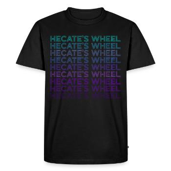 Hekate's Rad Goddess Stropholos Pagan Retro - Men's Premium Organic T-Shirt - black - Front - Nico (187cm)