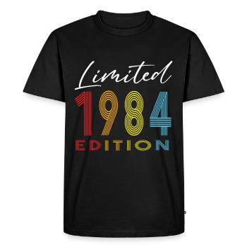 Édition limitée 1984 - T-shirt Premium bio Homme - noir - Devant - Nico (187cm)