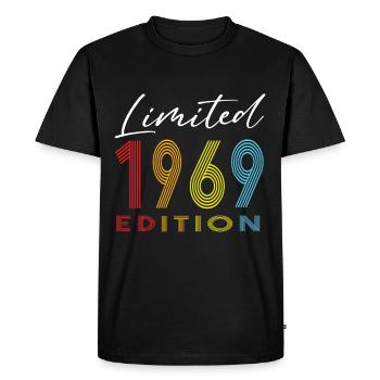 Édition limitée 1969 - T-shirt Premium bio Homme - noir - Devant - Nico (187cm)