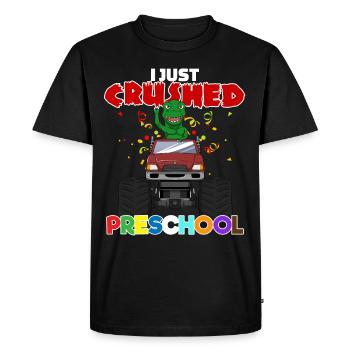 Monster Truck Dinosaur Preschool I Gift - Men's Premium Organic T-Shirt - black - Front - Nico (187cm)
