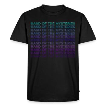 Hand of Secrets Alchemy Alchemist Retro - Men's Premium Organic T-Shirt - black - Front - Nico (187cm)