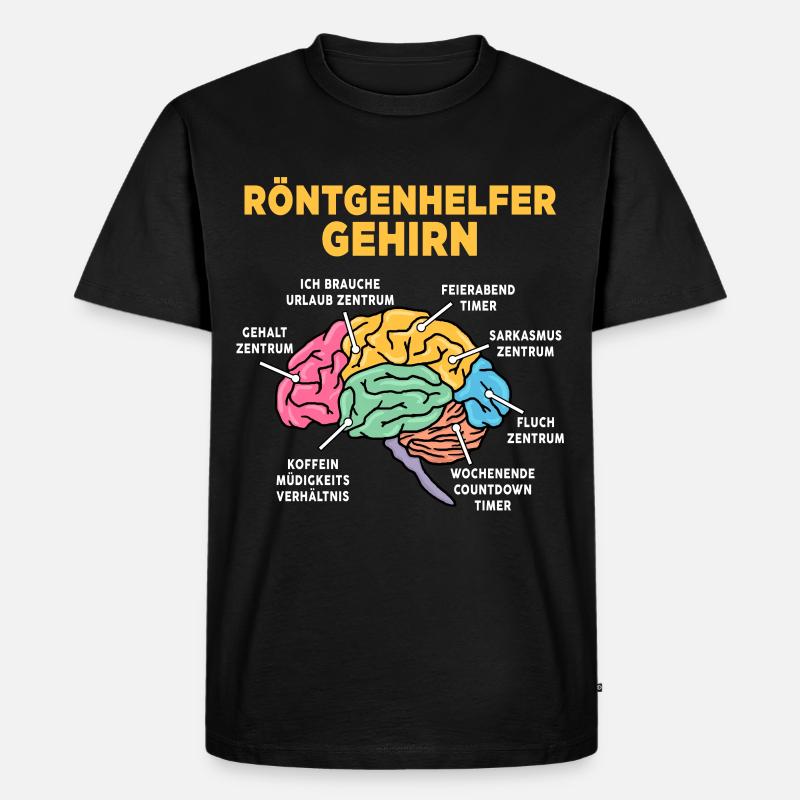 Röntgenhelfer - Männer Premium Bio T-Shirt - Schwarz