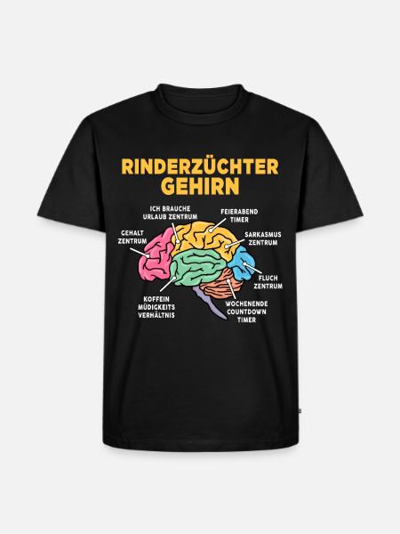 Rinderzüchter - Männer Premium Bio T-Shirt - Schwarz