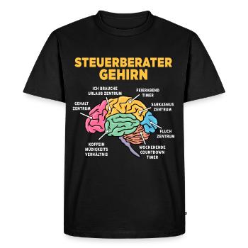 Steuerberater - Männer Premium Bio T-Shirt - Schwarz - Vorne - Nico (187cm)