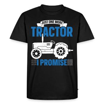 Un seul tracteur de plus que je promets à la ferme Ba - T-shirt Premium bio Homme - noir - Devant - Nico (187cm)