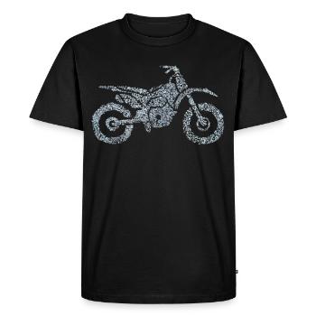 Motorcycle Motorcyclist Motorcycle Tour - Men's Premium Organic T-Shirt - black - Front - Nico (187cm)