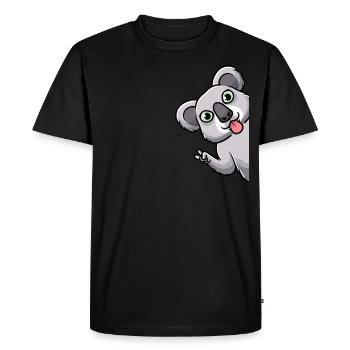 Koala Koala Bear Funny Australia - Men's Premium Organic T-Shirt - black - Front - Nico (187cm)