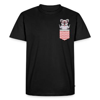 Koala Koala Bear Drôle Australie - T-shirt Premium bio Homme - noir - Devant - Nico (187cm)