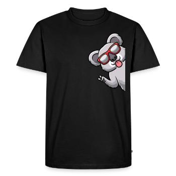 Koala Koala Bear Funny Australia - Men's Premium Organic T-Shirt - black - Front - Nico (187cm)