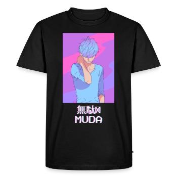 Emo Anime Young Vaporwave Esthétique Muda Geschen - T-shirt Premium bio Homme - noir - Devant - Nico (187cm)