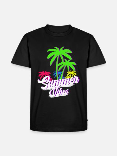 Summer Vibes - Men's Premium Organic T-Shirt - black