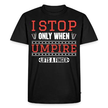 Sportsman Sports Game Baseball Pensioner Umpire Gesch - Men's Premium Organic T-Shirt - black - Front - Nico (187cm)