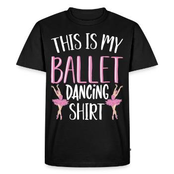Ballerina Classical Ballet Lifestyle Dance Gesch - Men's Premium Organic T-Shirt - black - Front - Nico (187cm)