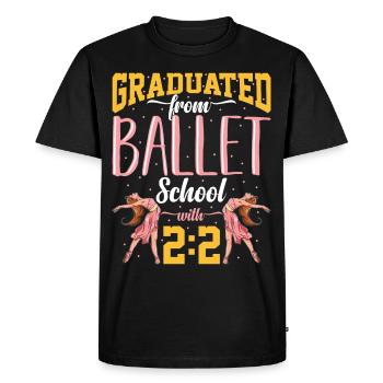 Ballet Dance Classical Ballerina Lifestyle Geschen - Men's Premium Organic T-Shirt - black - Front - Nico (187cm)