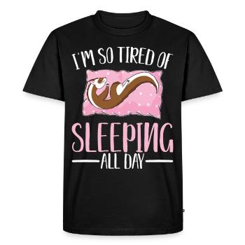 Animal lovers Animal rights Ferret owners Lebenssti - Men's Premium Organic T-Shirt - black - Front - Nico (187cm)