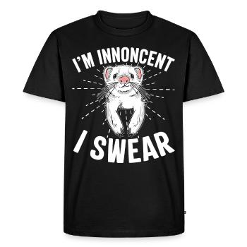 Ferret Owner Animal Rights Animal Lovers Lifesti - Men's Premium Organic T-Shirt - black - Front - Nico (187cm)