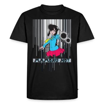 Anime Style Girl Power Idée cadeau - T-shirt Premium bio Homme - noir - Devant - Nico (187cm)