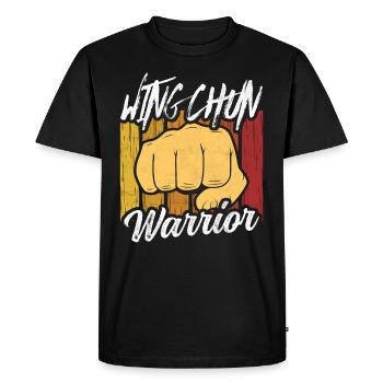 Wing Chun Warrior Martial Arts Trainer Martial Arts - Men's Premium Organic T-Shirt - black - Front - Nico (187cm)