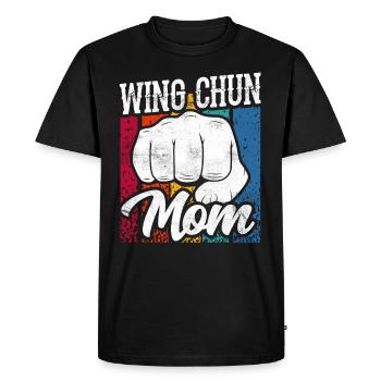 Wing Chun Mama Trainer Martial Arts Martial Arts - Men's Premium Organic T-Shirt - black - Front - Nico (187cm)