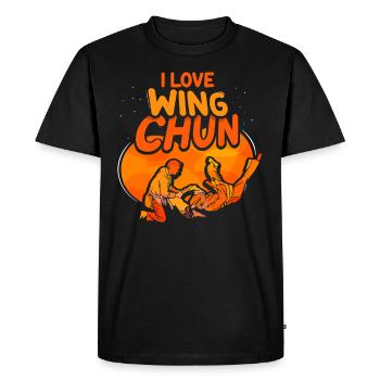 J’adore Wing Chun Martial Arts Trainer Arts Martiaux - T-shirt Premium bio Homme - noir - Devant - Nico (187cm)