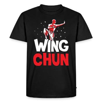 Wing Chun Training Martial Arts Trainer Martial Arts - Men's Premium Organic T-Shirt - black - Front - Nico (187cm)