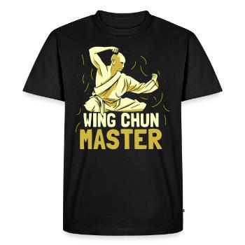 Wing Chun Master Trainer Martial Arts Martial Arts - Men's Premium Organic T-Shirt - black - Front - Nico (187cm)