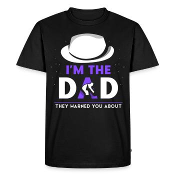 Je suis le Père dont ils vous ont mis en garde - T-shirt Premium bio Homme - noir - Devant - Nico (187cm)