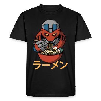 Cyborg Robot Ramen Noodles Cyber Punk Cyber Gesch - T-shirt Premium bio Homme - noir - Devant - Nico (187cm)